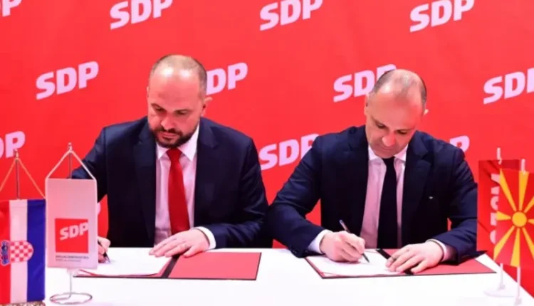 Filipçe dhe Donçiç në Zagreb nënshkruan Memorandum bashkëpunimi mes LSDM dhe SDP