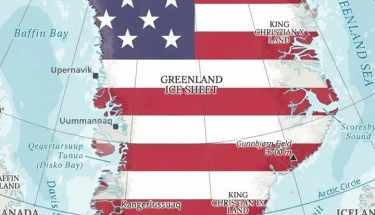 “Së shpejti” – harta e Grenlandës e mbuluar me flamur amerikan, postimi që po ndez debate