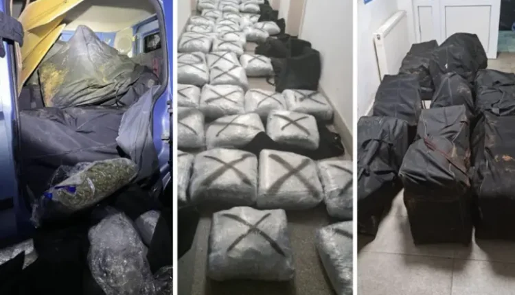 MPB: Ndërpritet transporti i 150 kilogram marihuanë, ndalohen tre persona nga Shkupi