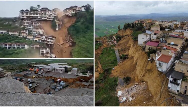 Skena dramatike në Siçili, rrëshqitja e dheut kërcënon të shkatërrojë qytetin (VIDEO)