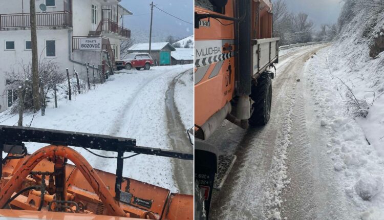Reshjet e borës, Komuna e Tetovës: Rrugët janë të kalueshme