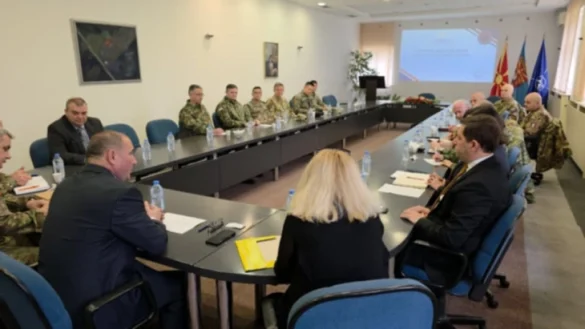 DMSH  Takim pune i drejtorit Angellov me përfaqësuesit e Asociacionit të atasheve ushtarakë