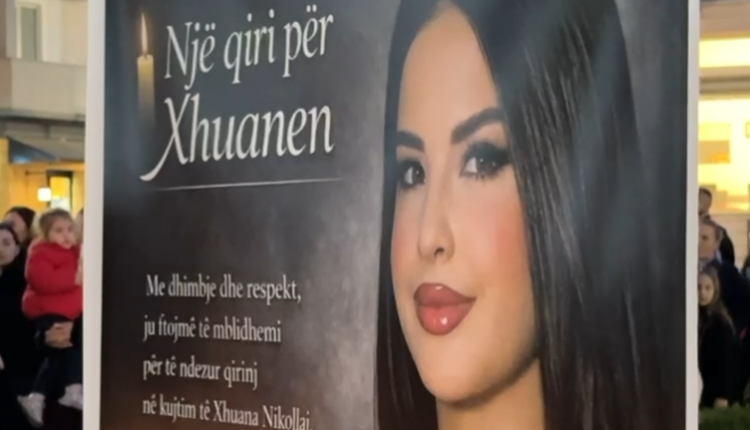 I dha fund jetës pas dhunës nga ish-bashkëshorti, qytetarët e Lezhës ndezin qirinj në kujtim të 25-vjeçares Xhuana Nikollaj