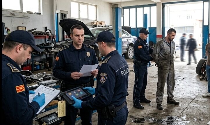 Arrestohen tre persona në Tetovë pas kontrollit në një autoservis, dyshohen për lidhje me djegien e një veture