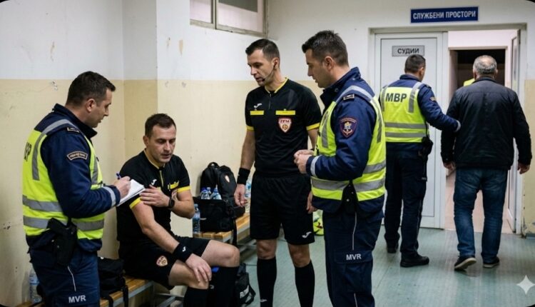 Dy gjyqtarë futbolli sulmohen fizikisht pas një ndeshje në Shkup