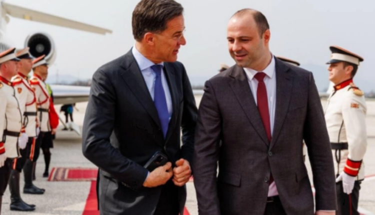 Shefi i NATO-s, Mark Rutte nis vizitën zyrtare në Maqedoninë e Veriut