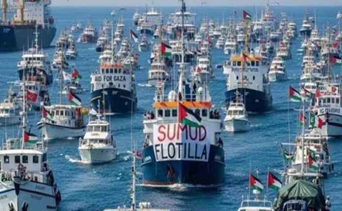 Rreth 70 anije humanitare nisen me mision nga Barcelona për në Gaza, ​​​​me një mijë aktivistë në bord!