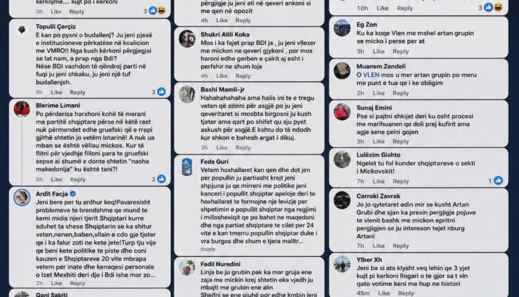 VLEN tentoi ta godasë Artan Grubin, por u përball me revoltën e vet komentuesve dhe rrjeteve sociale