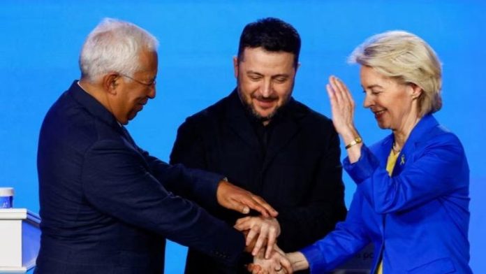 Ukraina dhe Moldavia drejt BE së  27 vendet anëtare bien dakord për hapjen e  Themeloreve 