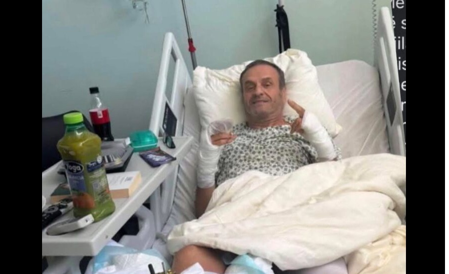 Sinan Vllasaliu në spital pas aksidentit