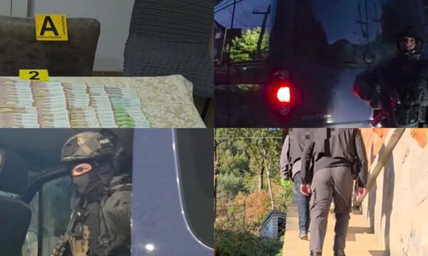 Pamje nga Operacioni  Dosja 23  në Zubin Potok   9 të arrestuar për krime lufte ndalohen për 48 orë  sekuestrohen armë e para  VIDEO 