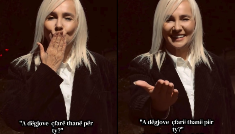 E dëgjove çfarë thanë për ty? Monika Lubonja ua kthen me puthje kritikëve, i ironizon me lehje qensh (VIDEO)