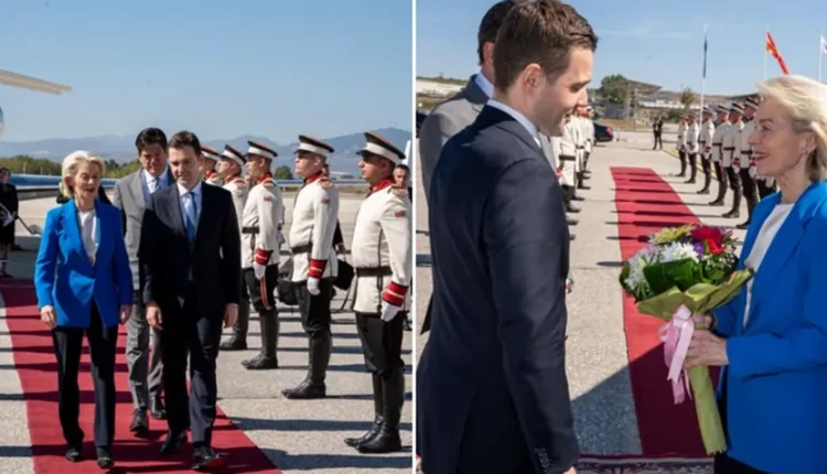 Mucunski e priti Von der Leyen në Shkup: Para nesh janë takime konstruktive