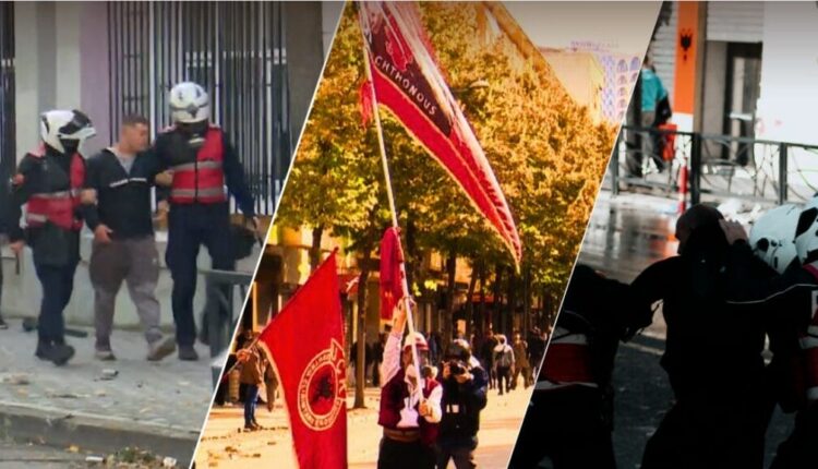 Arrestohen 55 protestues në Tiranë, procedohen penalisht 98 të tjerë