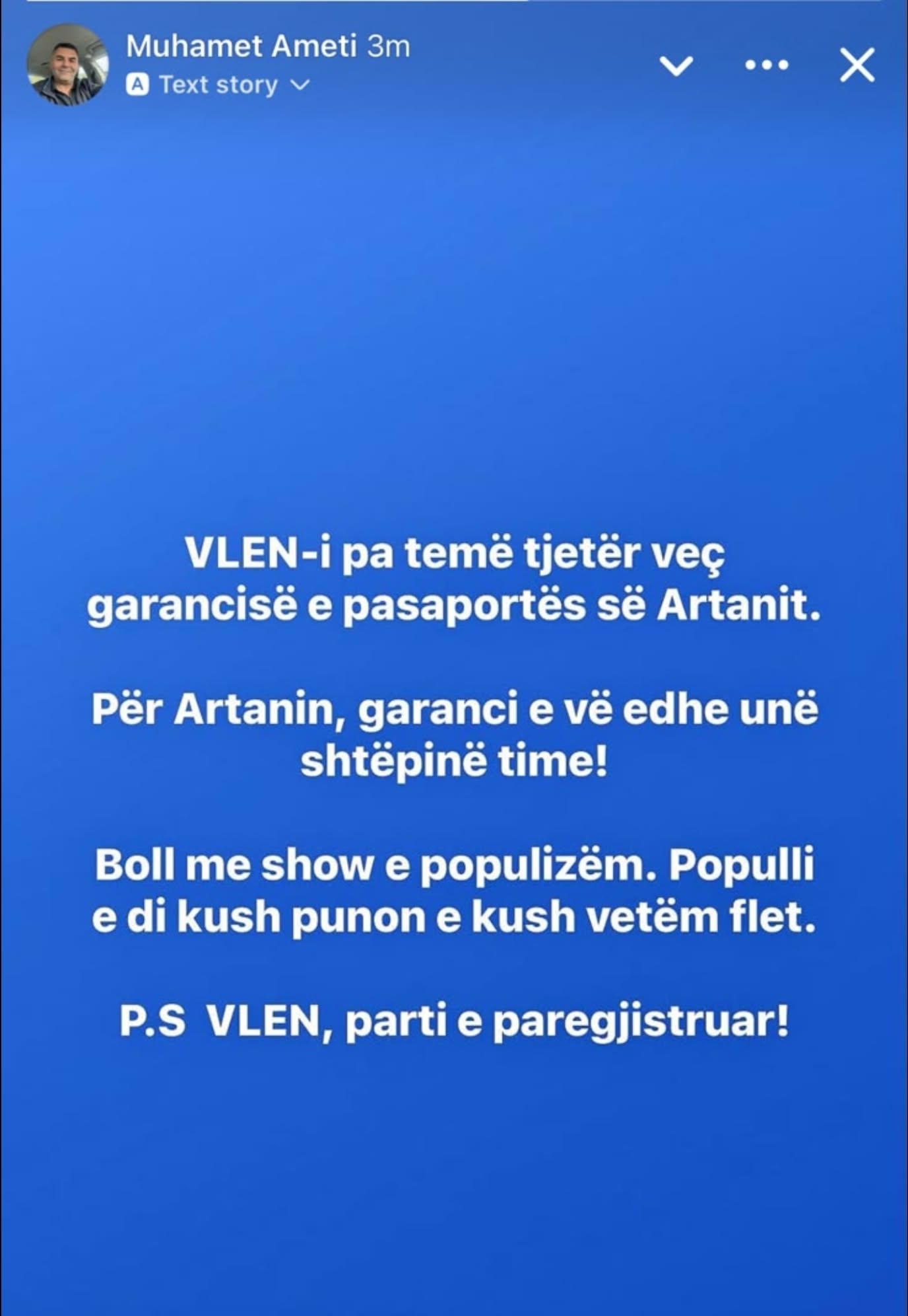 Muhamet Ameti: “Për Artan Grubin e vë shtëpinë time si garanci” Muhamet Ameti: “Për Artan Grubin e vë shtëpinë time si garanci”
