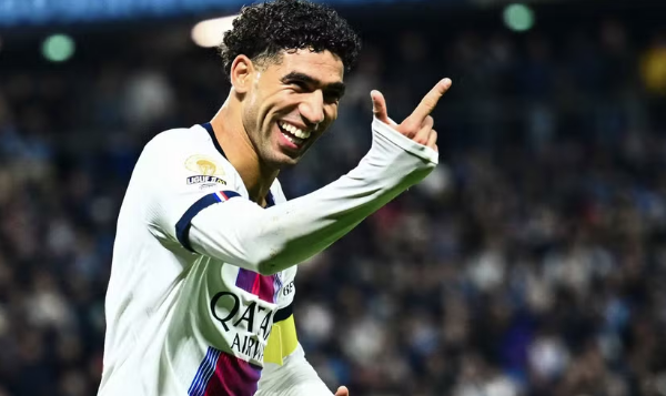 PSG e  shkel  Le Havren  Hakimi shkëlqen me het trik