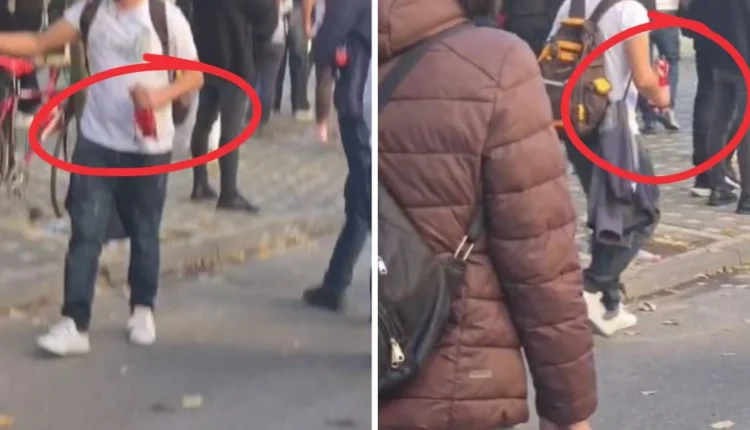 Protestuesit nxjerrin molotovët te Rruga e Durrësit, i kishin fshehur… te qesja e kroasanëve