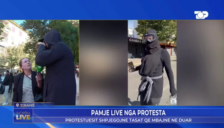 Protestuesit e rinj mbrohen me mjete rrethanore nga granata e gazit lotsjellës, marrin tasa me vete: E mësuam në mënyrë rrethanore
